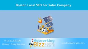 Boston Local SEO For Solar Company